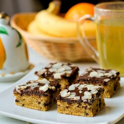 Тыквенно-миндальный пирог с шоколадом на Вкусном Блоге