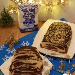 Рулет "Шокол серпантин"380муки170раст масла