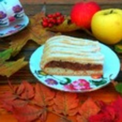 Песочный пирог с яблочной начинкой