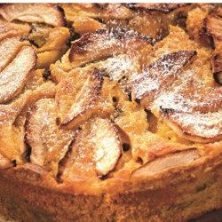 Тыквенный пирог с яблоками