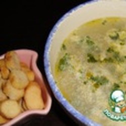 Суп куриный с кукурузой