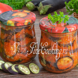Баклажаны по-грузински на зиму(невкусно, остро)