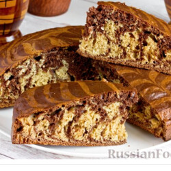 Зебра на кефире без масла