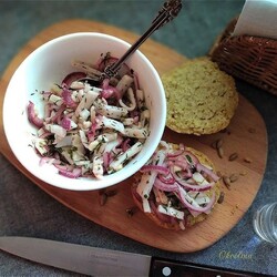 Закуска с солёным салом