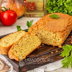 Чечевичный хлеб без псиллиума — рецепт с фото