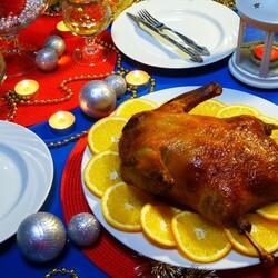 Утка без костей под хмельком