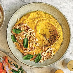 Овощное пюре с грецкими орехами, пошаговый рецепт с фото на 550 ккал