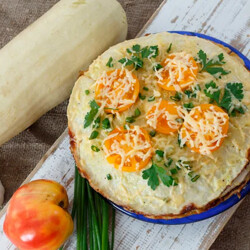 Кабачковый торт с творожным сыром