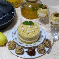 Сливочный десерт на сковороде