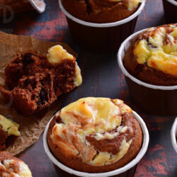 Шоколадные маффины ватрушка