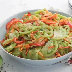 Зеленые помидоры по-корейски, пошаговый рецепт с фото от автора Юна на 347 ккал