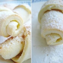 Безумно вкусные и нежные творожные рогалики