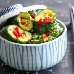 Битые огурцы по-китайски, пошаговый рецепт с фото на 151 ккал