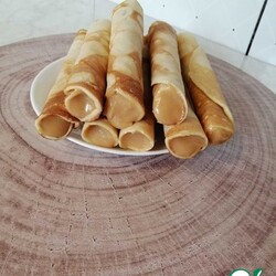 Вафельные трубочки на сковороде