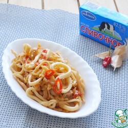 Жареные кальмары со жгучим перцем