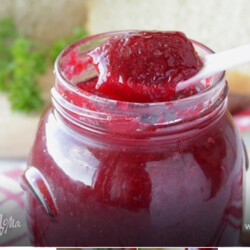 бруснично-яблочный джем