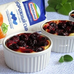 Порционный чизкейк "Вишня в облаках"