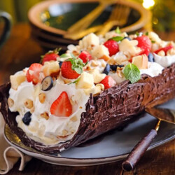 Шоколадное полено