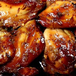 Куриные бёдра в соево-медовом маринаде