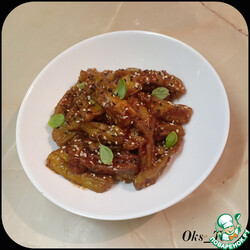 Баклажаны в кисло-сладком соусе