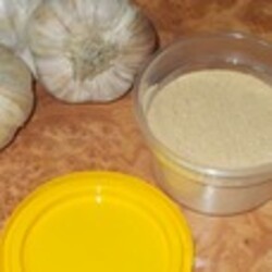 Сушеный чеснок в СВЧ, чесночный порошок