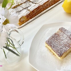 Лимонный кремовый пирог