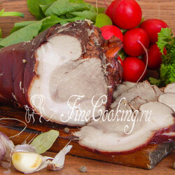 Рулька в луковой шелухе