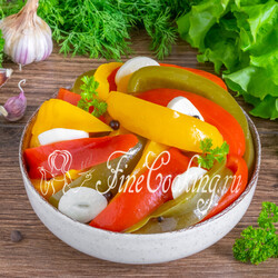 Маринованный болгарский перец быстрого приготовления