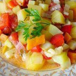 Овощное рагу из кабачков с картофелем. Рецепт