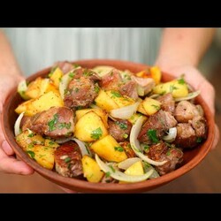 Шашлык больше не нужен! САМОЕ вкусное МЯСО с картошкой на сковороде! Вариация грузинского Оджахури!