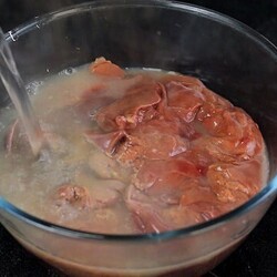 Заливаю Печень кипятком и добавляю Горчицу! Один из моих любимых рецептов!