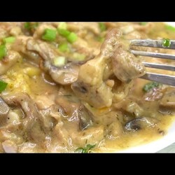 Такой ОБЕД остыть не успеет и покорит всех любителей вкусно покушать.  Бефстроганов с грибами.