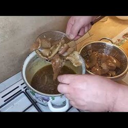 Очень вкусная закуска - Свиная шкурка. Быстро и дешево!