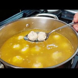 НЕОБЫЧНЫЙ СУП за 20 минут! с фрикад и клецками. ух ты