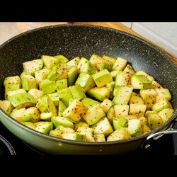 3 минуты видео. Жареные кабачки!!! Очень вкусно, Самый Простой и Быстрый Рецепт!!!
