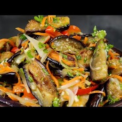 Шикарный рецепт из баклажанов  Эти Баклажаны Вас покорят, не пожалеете! Вкусный салат с баклажанами!