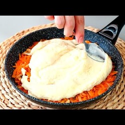 За 5 минут ПИРОГ с Начинкой на Сковороде! Мягкий Как Пушинка и Очень Вкусный!