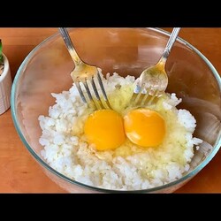 ВЧЕРАШНИЙ РИС и яйца рисовая пицца! Простой рецепт! Ем пиццу и худею! Без Муки, духовки и возни