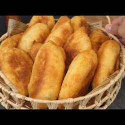 Пирожки "Вокзальные".  на дрожжах и кипятке  Они те самые, на вкус как в детстве