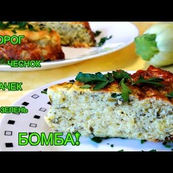 ТВОРОГ, кабачок, зелень, чеснок – Это просто БОМБА! Диетическая  запеканка с творогом и КАБАЧКАМИ!