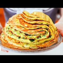 Просто натрите 1 кабачок и 1 картофелину! + молоко