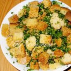 Рецепт домашних сухариков с чесноком  - Быстрый обед и ужин от 1001 ЕДА