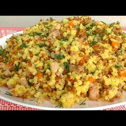 Стакан гречки и стакан пшена! с мясом и овощами