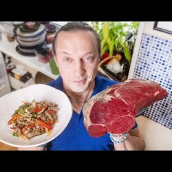 Как сделать самое Жесткое мясо Мягким всего за 5 минут. яйцо и крахмал и тонко нарезать. Говядина с перцами в сковороде. Огузок.