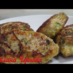 Котлеты Куриные с Кабачками,Очень Сочные и Вкусные. зел лук. укроп.