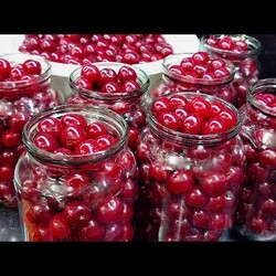 Вишня на зиму БЕЗ САХАРА! Самый простой рецепт, даже банки не стерилизую.