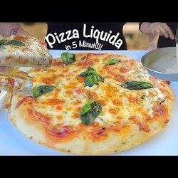 жидкая пицца. PIZZA LIQUIDA in 5 MINUTI facilissima basta un cucchiaio!