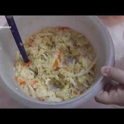 Квашеная капуста, вкусная, сочная, хрустящая