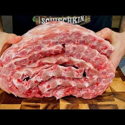 РЕБРЫШКИ С ЛУКОМ И КАРТОШКОЙ В ДУХОВКЕ. 160* 2 ЧАСА