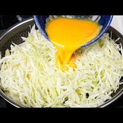 Капуста с яйцами вкуснее мяса! 5 яиц без муки